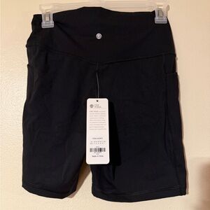 NWT Crz Yoga black biker shorts